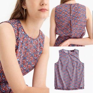 J.Crew Women's Betsy Ann Floral Keyhole Tank 00